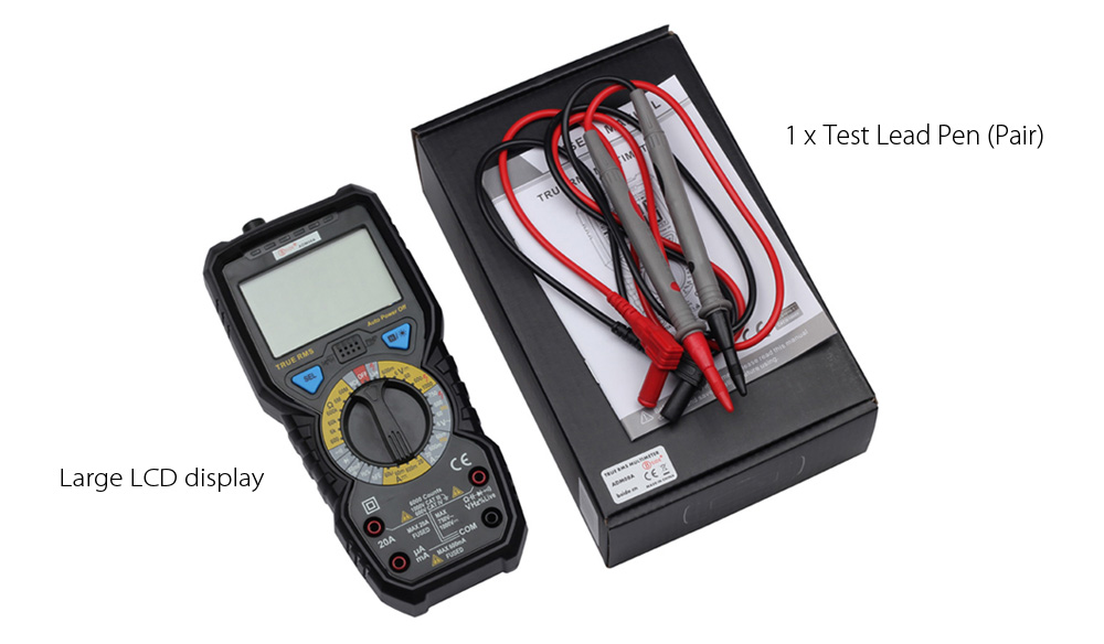 BSIDE ADM08A True RMS Value Digital Multimeter Capacitance Frequency Test