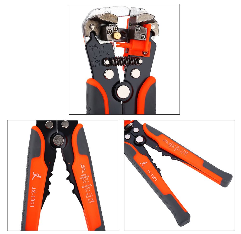 JX 1301 Multi-function Ratchet Wheel Save Effort Crimping Press Pliers Wire stripper