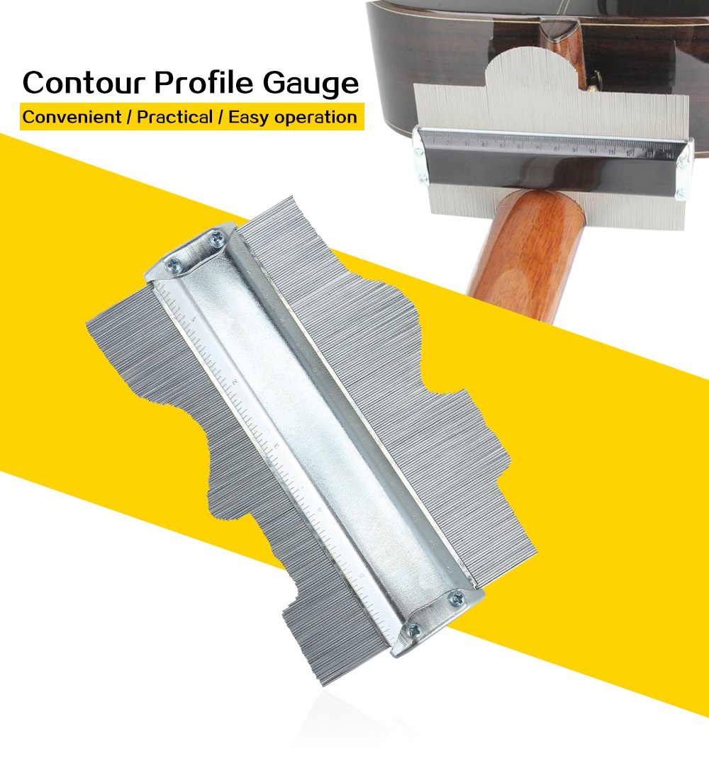 150mm Carbon Steel Profile Contour Gauge Deep Decorating Tiling Laminate Tiles General Tool