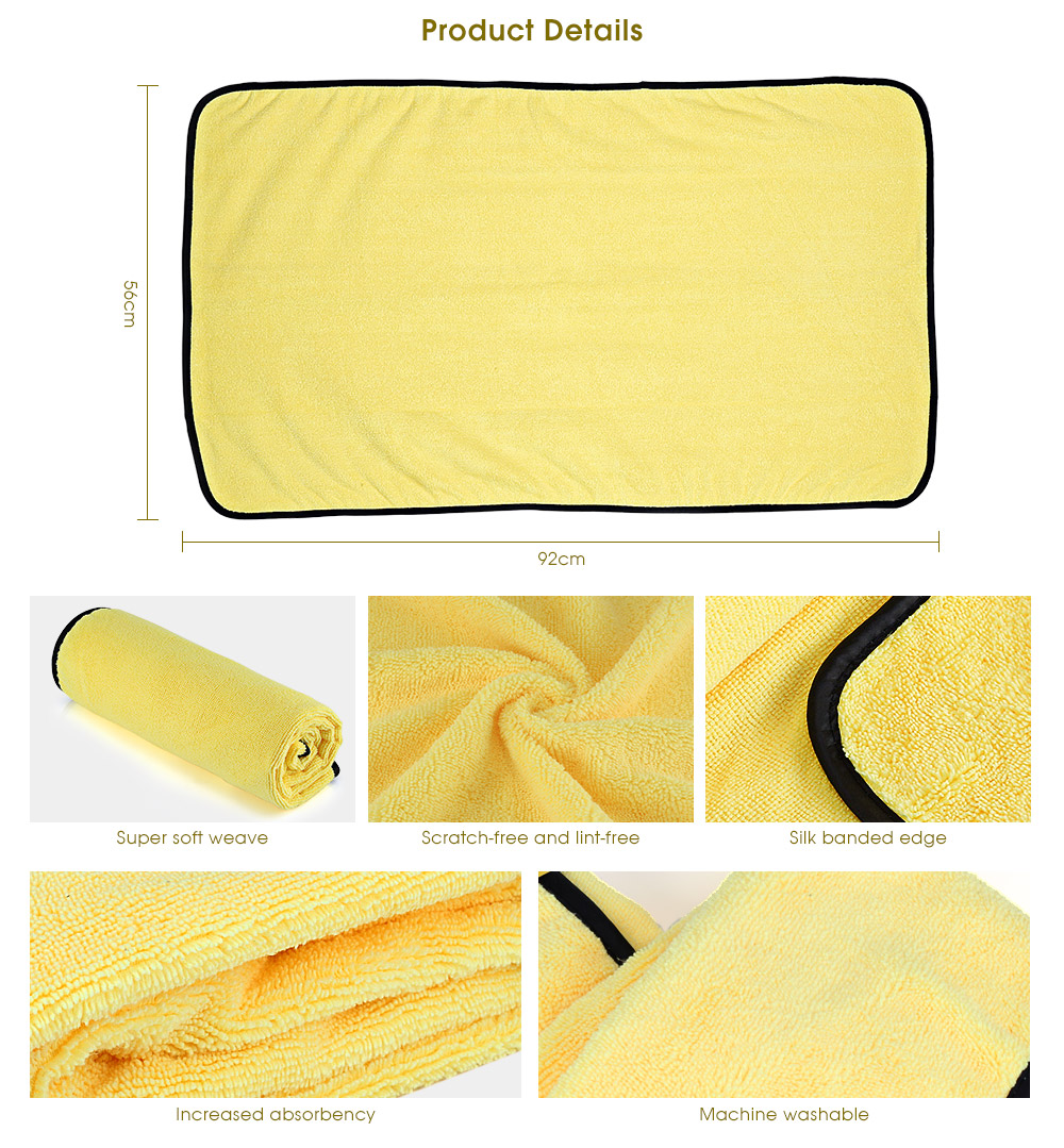 Car Wash Towel Microfiber Super Absorbent for Cleaning Drying 