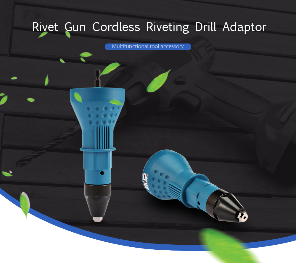 Guye Rivet Gun for Cordless Drill Electric Nut Riveting Tool