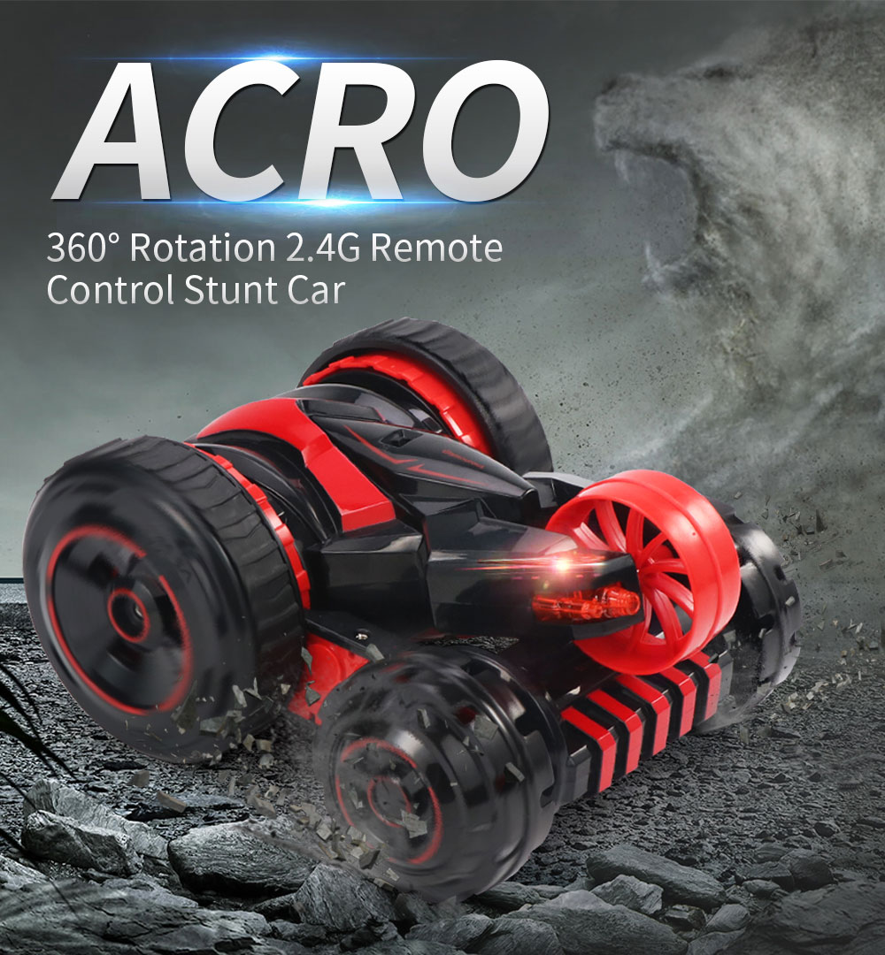 JJRC Q49 Acro Cool Light 360-degree Rotation One Key Transform Stunt RC Car