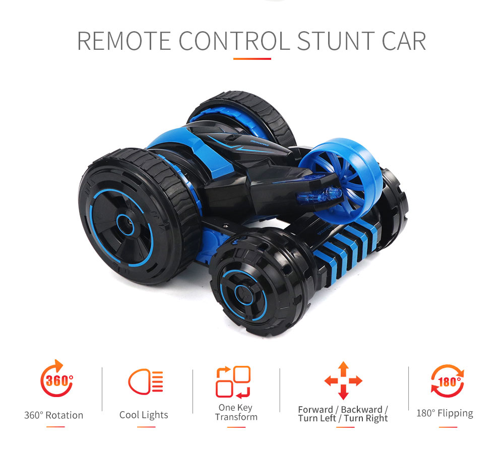 JJRC Q49 Acro Cool Light 360-degree Rotation One Key Transform Stunt RC Car