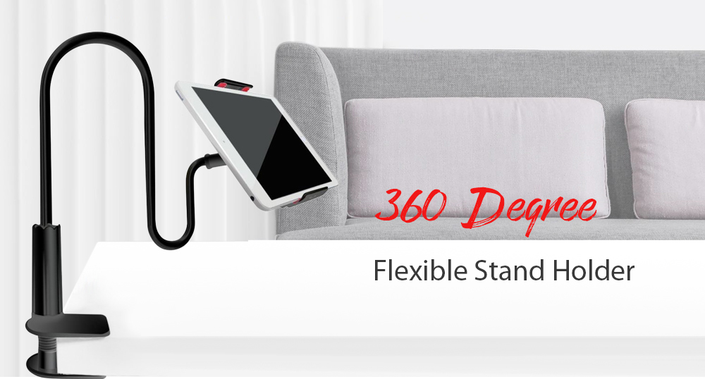 360 Degree Flexible Arm Table Pad Holder Stand Long Lazy People Bed Desktop Tablet Mount