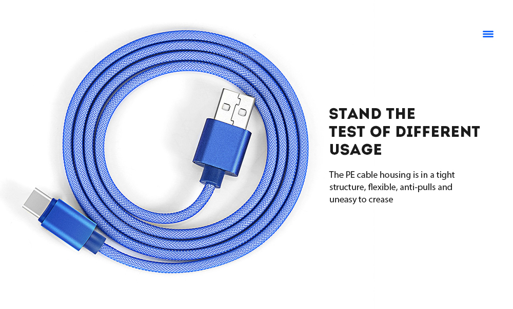 gocomma USB3.1 Network Cable for Android Type-C Fast Charge