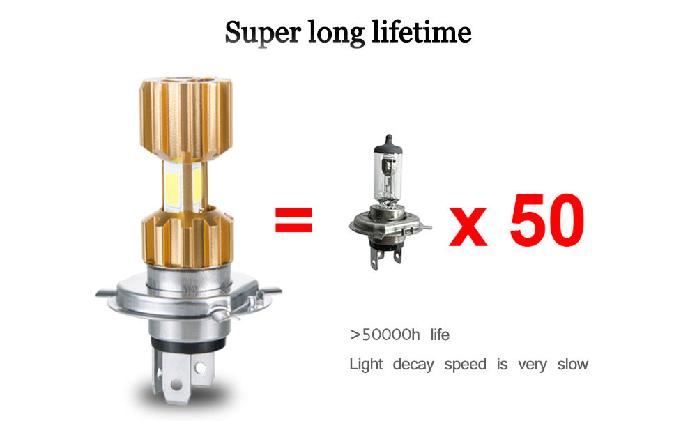 High Low Beam Motorcycle LED Headlight Bulb H4