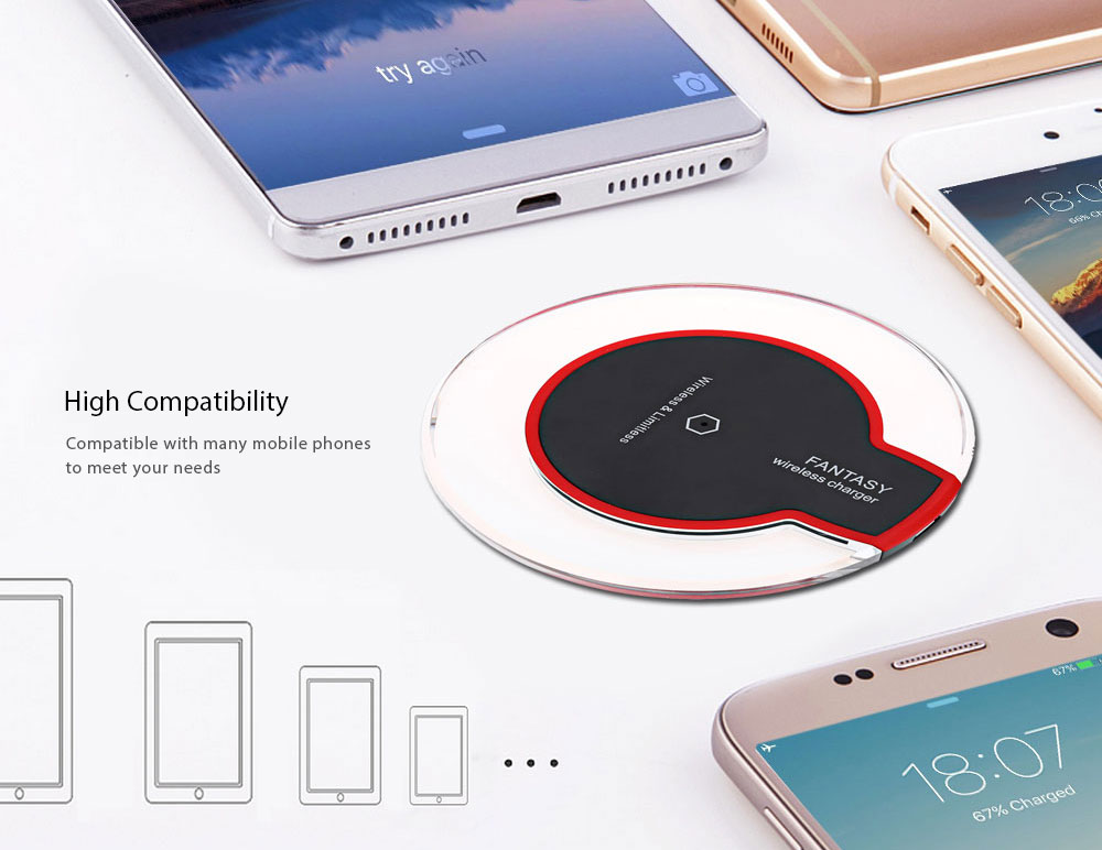 Enabled Devices Transparent Border Wireless Charger Pad