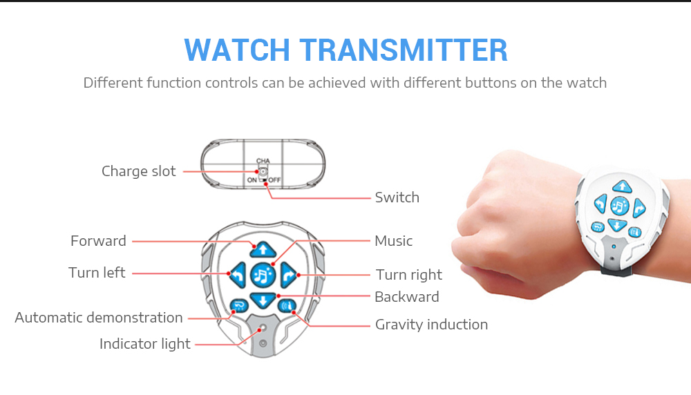 Victory BG1526 Watch Remote Intelligent Robot