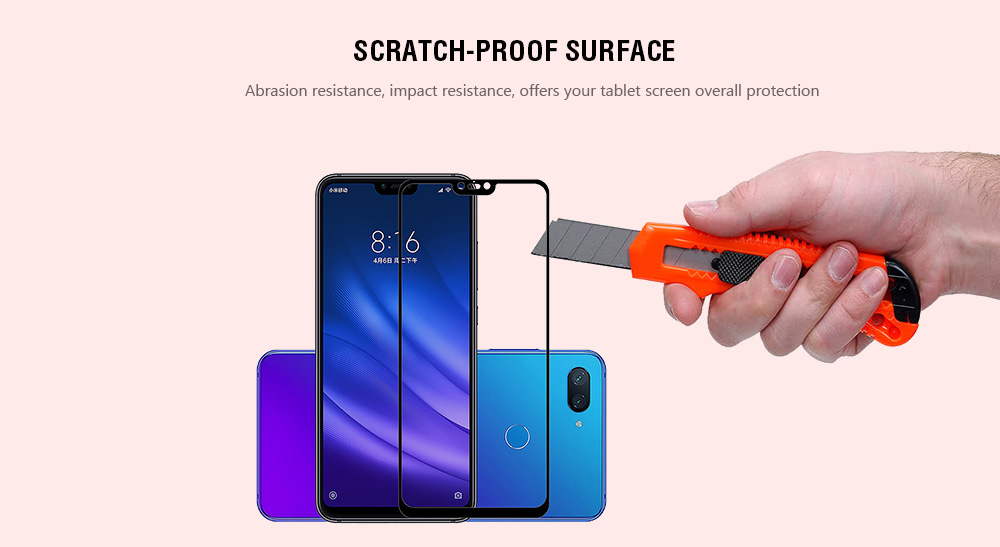 Full Cover Tempered Glass Screen Protector for Xiaomi Mi 8 Lite 6.26 inch