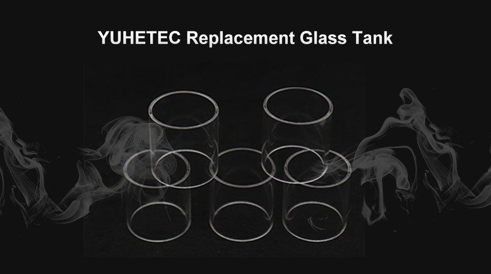 5PCS Original YUHETEC Replacement Glass Tank for Innokin Ares MTL RTA 55mL