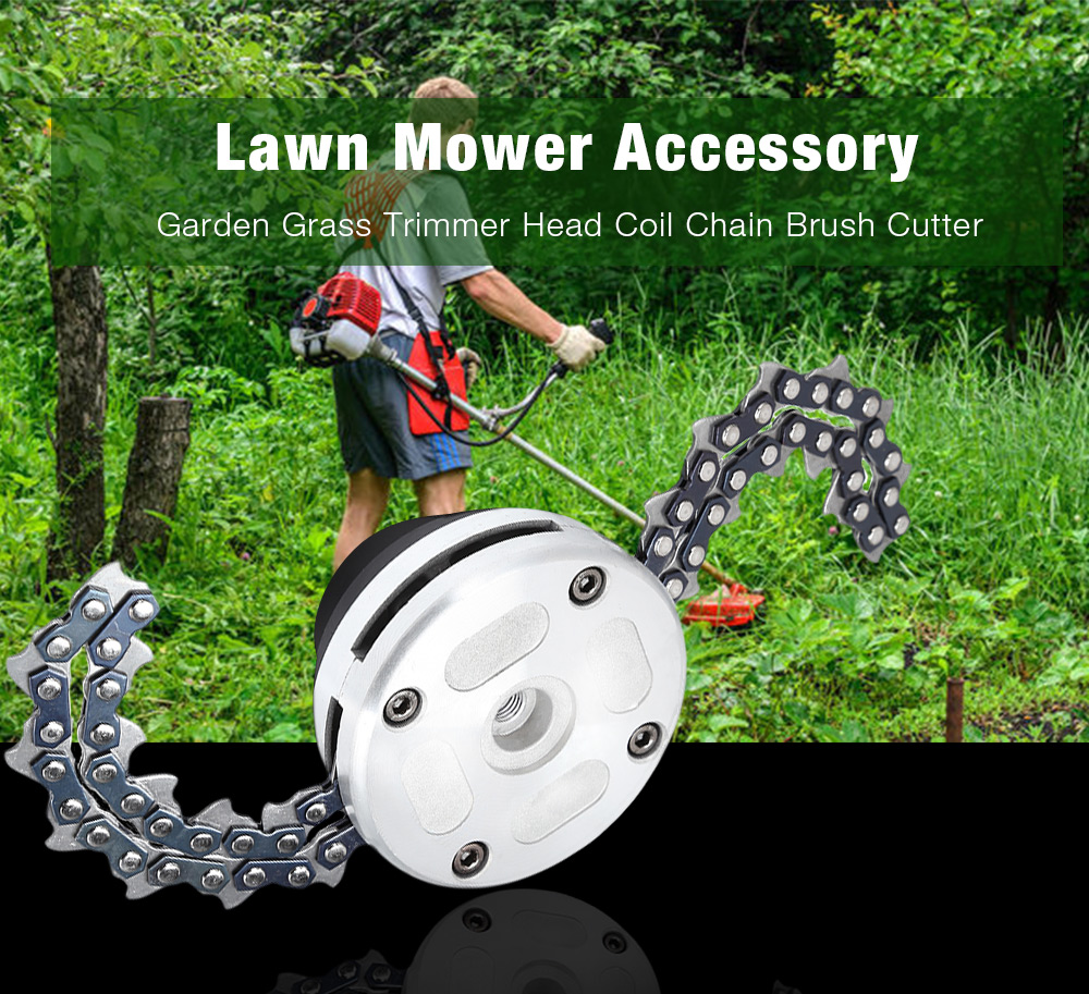 Garden Grass Trimmer Head Coil Chain Brush Cutter for Lawn Mower