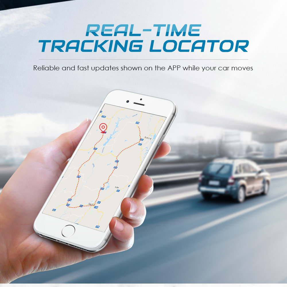 TK103B Vehicle GPS Tracker Anti-theft Alarm Mini Real-time Tracking Locator for Car Kid Elder Pet