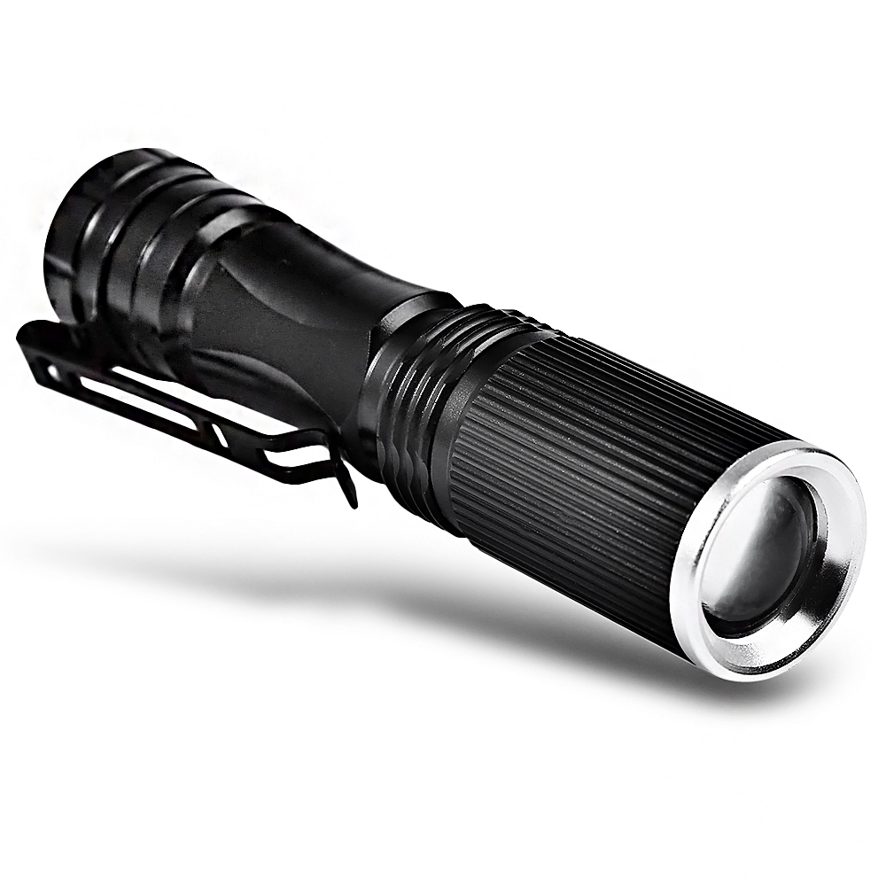 Details about   Adjustable Waterproof Focus Flashlight 600 Lumen Q5 LED Zoomable Hand Light US 