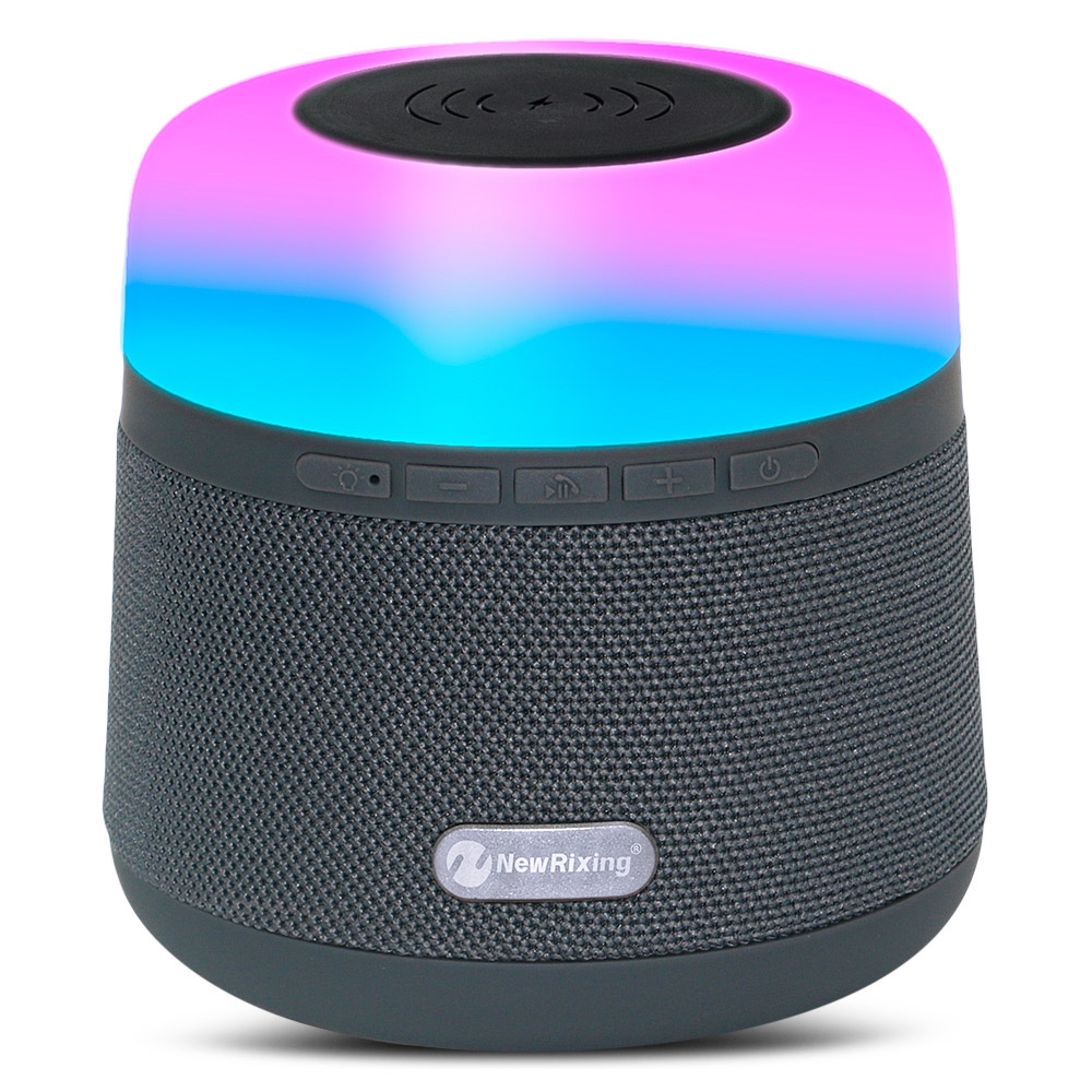 NewRixing NR - 3500 LED Bluetooth Stereo Speaker Wireless Charger ...